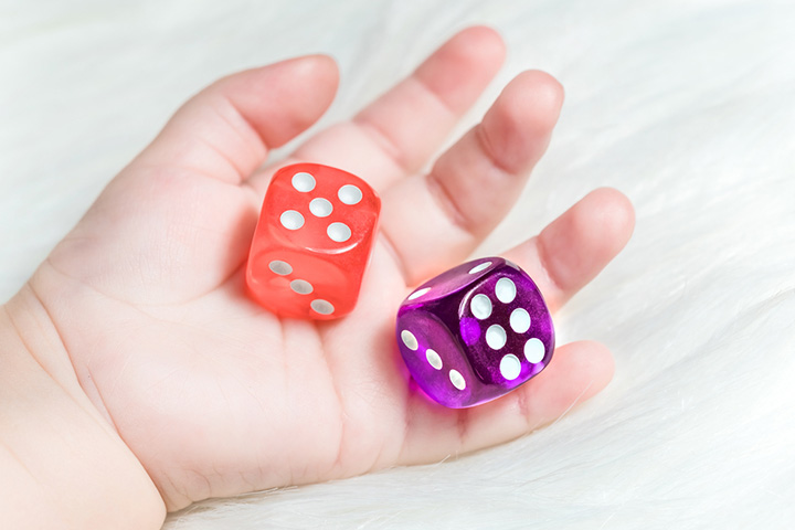 Sequences dice games for kids