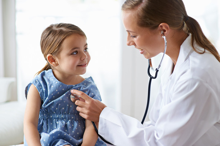 The doctor may ask about child's symptoms to know the cause