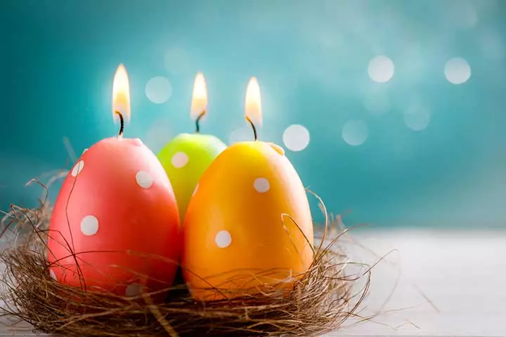 Easter Egg Candles