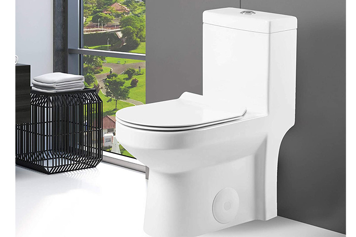 Fine Fixtures Dual-Flush Round One-Piece Toilet