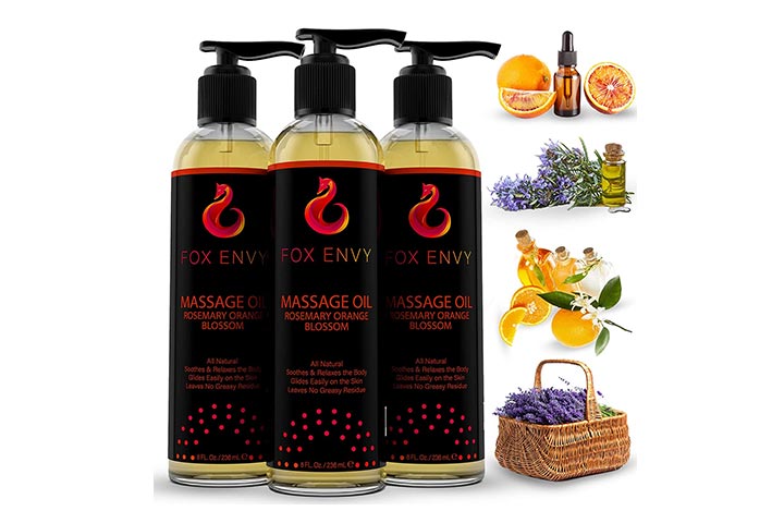 Fox Envy Massage Oil - Rosemary Orange Blossom