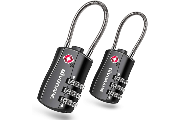 Giver are TSA-approved Luggage Locks