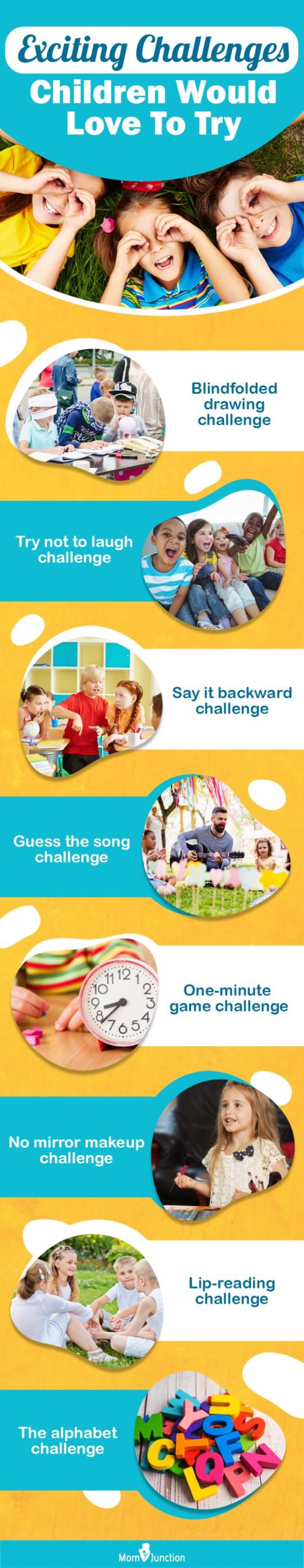 exciting challenges children would love to try (infographic)