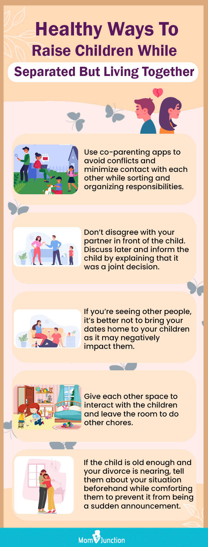 living together after separation for your children (infographic)
