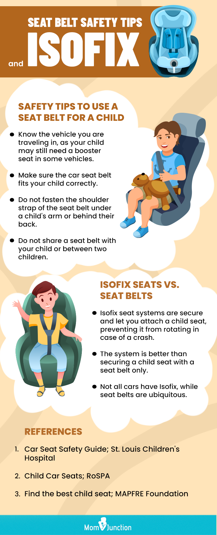 seat belt safety tips and isofix [infographic]