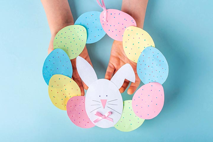Paper Easter Wreath