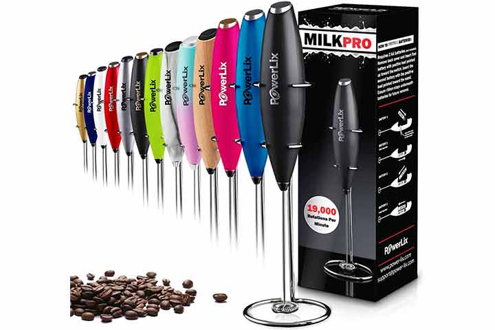 PowerLix Handheld Battery Operated Milk Frother