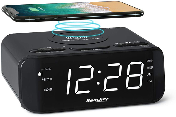 Reacher Digital Radio Alarm Clock