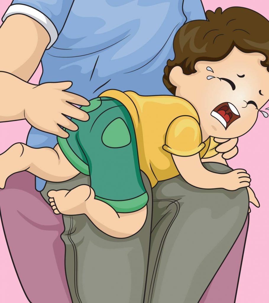 Parents occasionally tend to spank babies to control their undesirable beha...