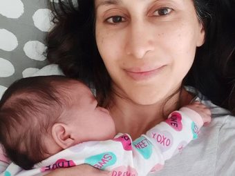 Teejay Sidhu Shares An After-Delivery Picture Of Her Newborn Daughter From The Hospital 
