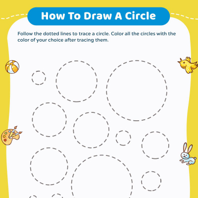 Tracing Worksheets: Trace The Circle