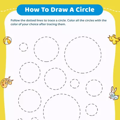 Tracing Worksheets: Trace The Circle