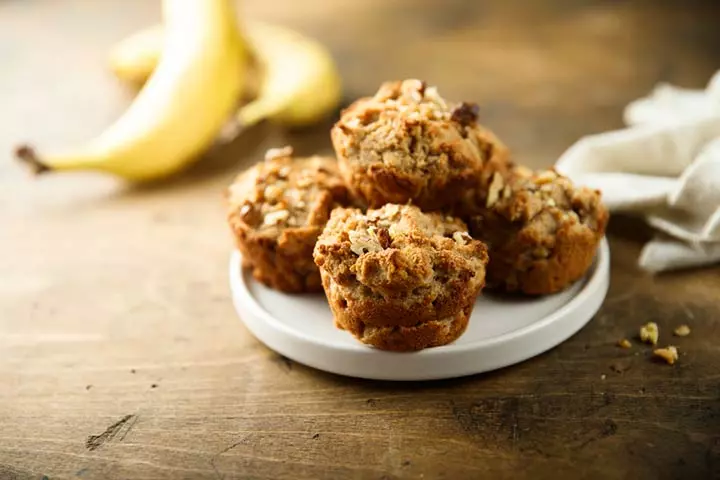 Banana muffins for kids