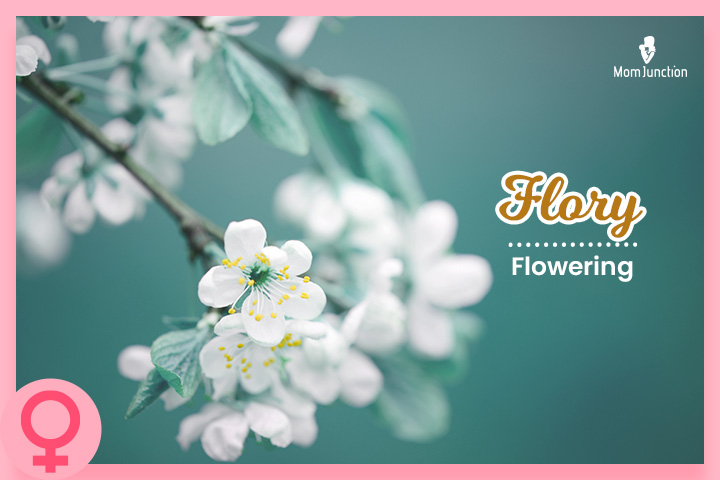 Beautiful baby name meaning flowering