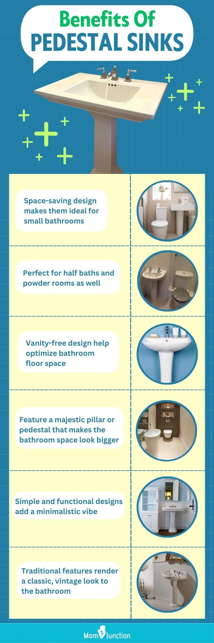Benefits Of Pedestal Sinks (infographic)