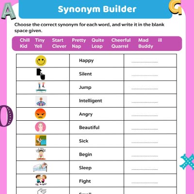 Choose The Correct Synonym For The Given Word