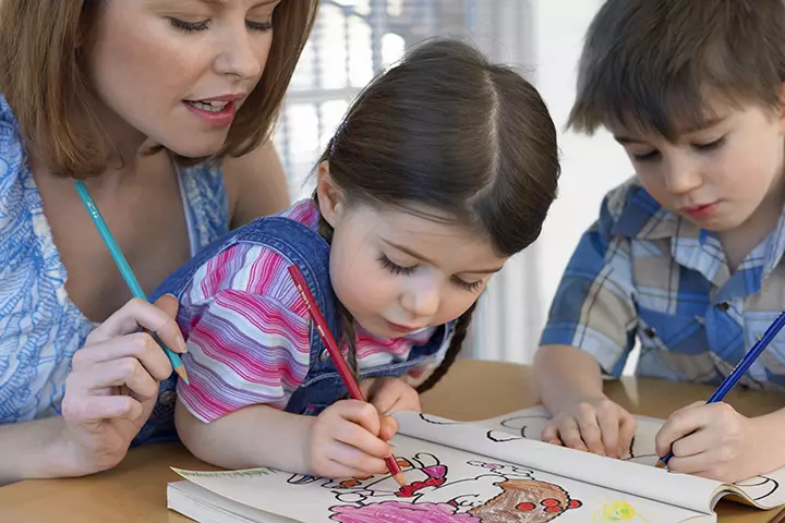 Coloring book activties for 2 year old