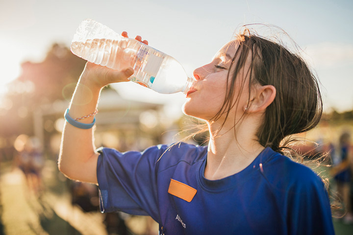 Dehydration may cause fatigue in children