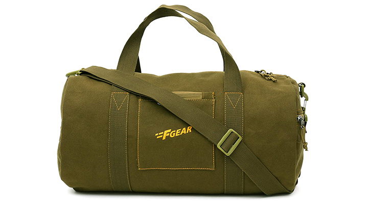F Gear Army Olive Canvas Gym Bag