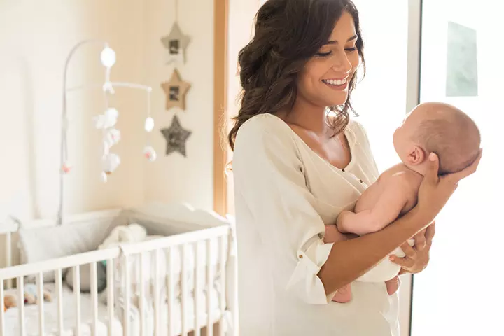 How to hold a baby in face to face position