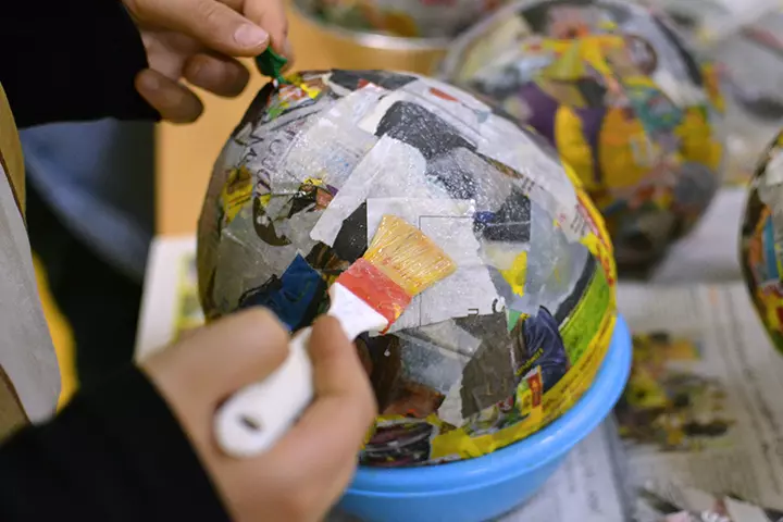 Have fun with paper mache