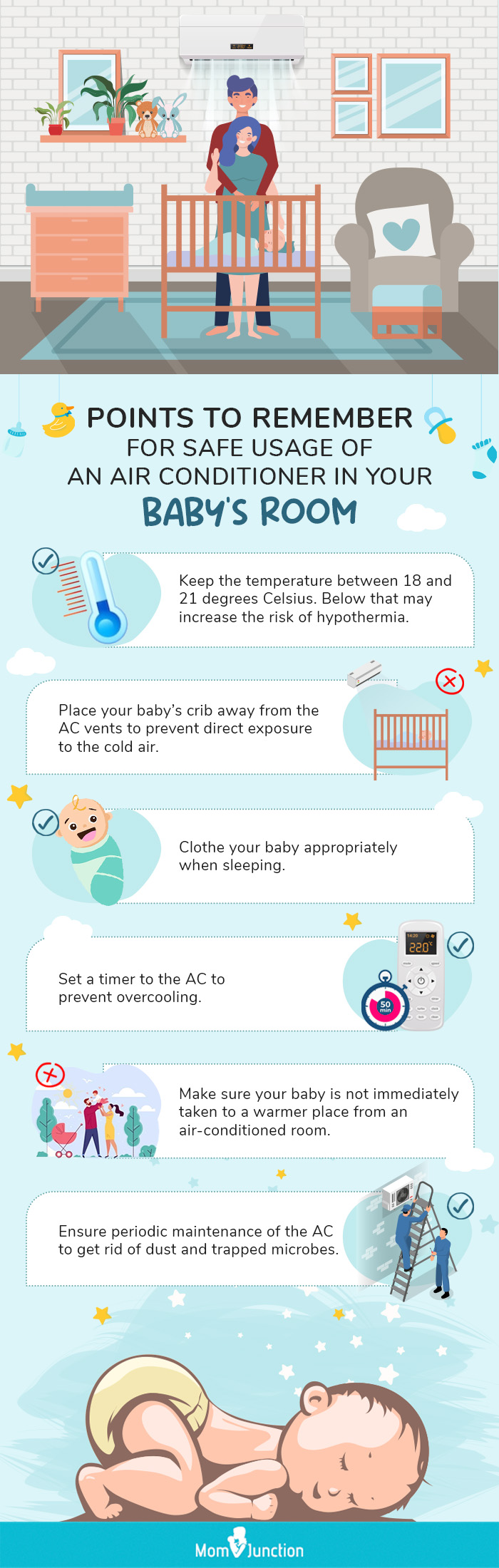 ac in baby room (infographic