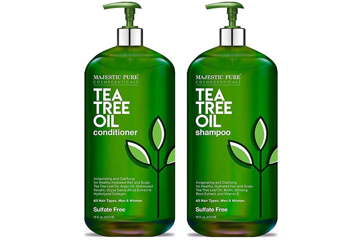 Majestic Pure Tea Tree Shampoo And Conditioner Set For Men And Women