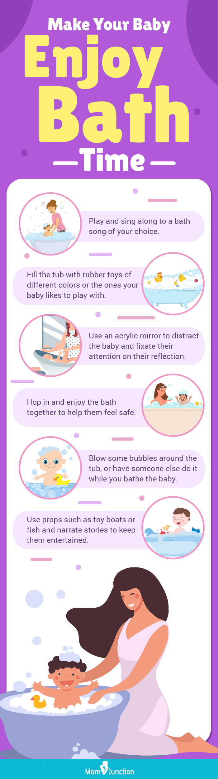 make your baby enjoy bath time (infographic)