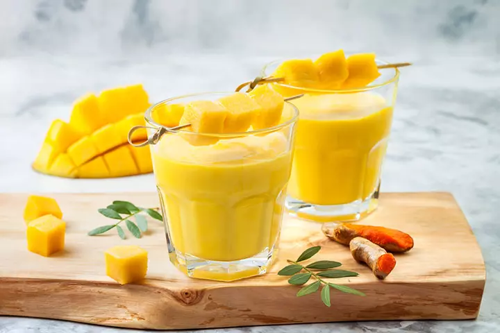 Mango lassi, lactation smoothie recipe