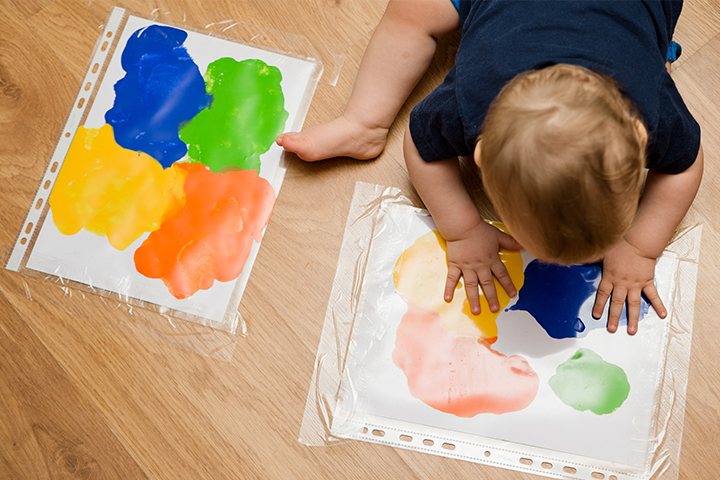 No-mess painting activities for 2 year old