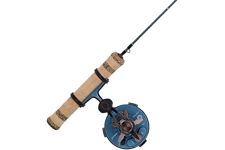 inline ice fishing reel combo