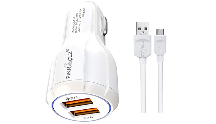Pinnaclz Fast Car Charger With Cable