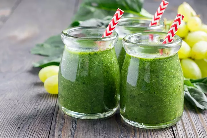 Super green, lactation smoothie recipe