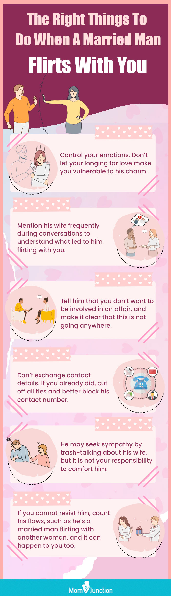 the right things to do when a married man flirts with you (infographic)