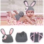 Bembika Knitted Bunny Cap & Diaper Cover Photo Props Set-Wonderful Product-By shalini_gupta