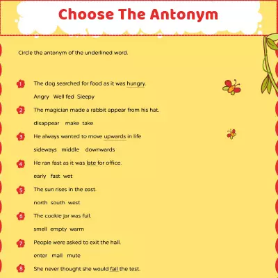 Choose The Antonyms_image