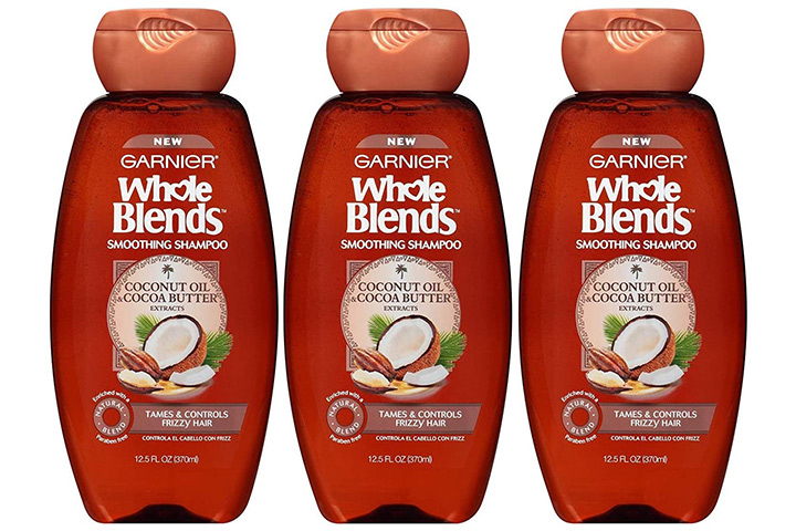 Garnier Whole Blends Smoothing Shampoo For Frizzy Hair