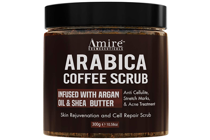 Amire Tea Tree Oil Exfoliating Body And Foot Scrub With Dead Sea Salt