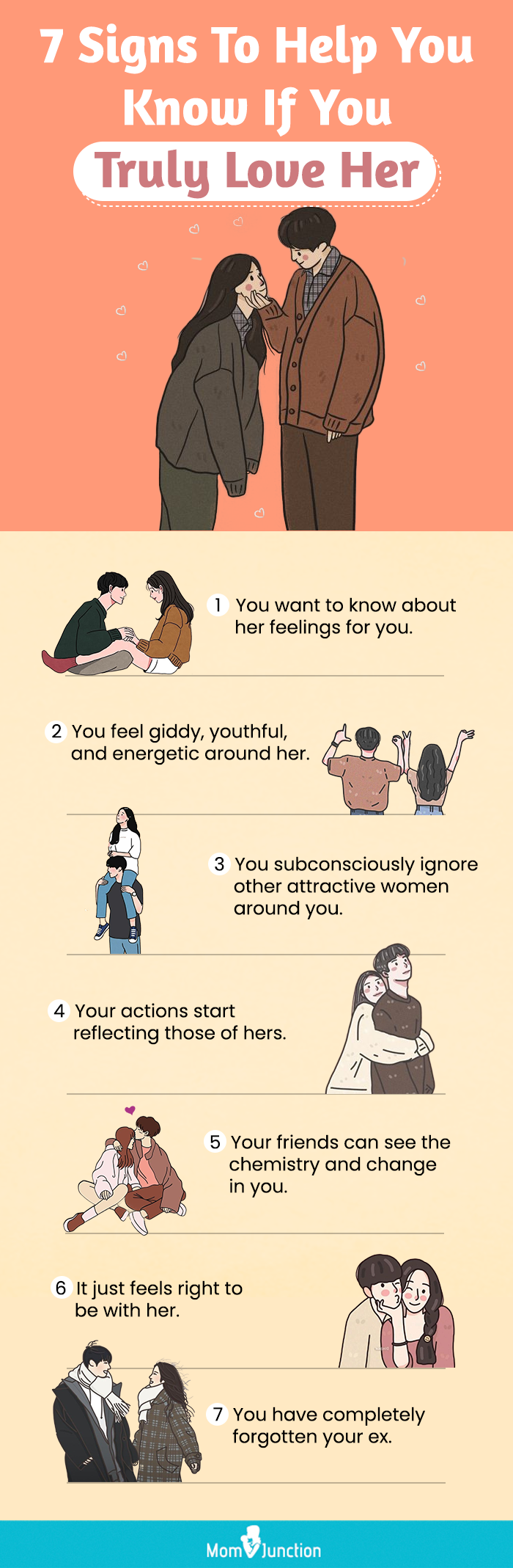 7 signs to know if you love her twoo (infographic)