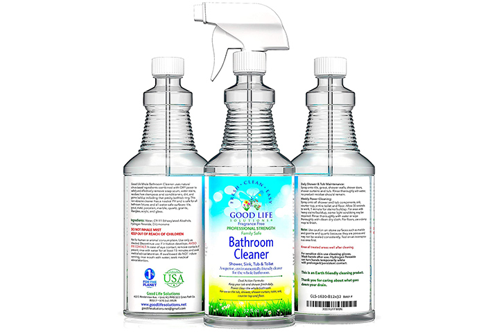 Good Life Solutions Plant-Based Bathroom Cleaner For Soap Scum