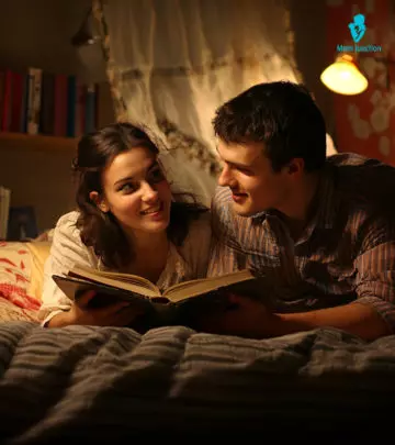 A girl reads a birthday poem written by her husband