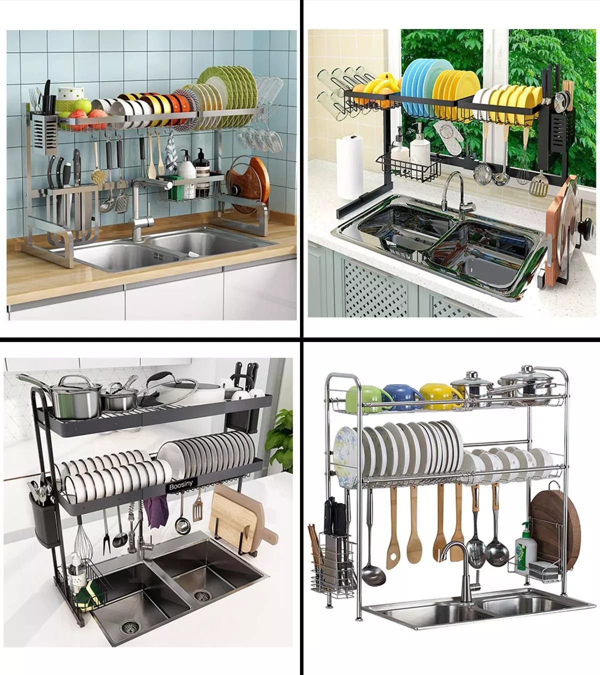 15 Best Over-The-Sink Dish Racks To Keep Your Kitchen Organized In 2024