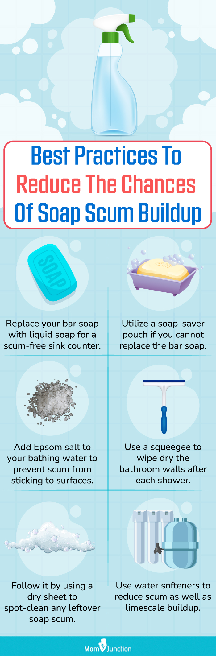 Best Practices To Reduce The Chances Of Soap Scum Buildup (infographic)