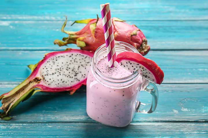 Dragon fruit smoothie for babies