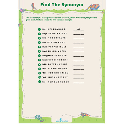 Find The Synonym Of The Given Word