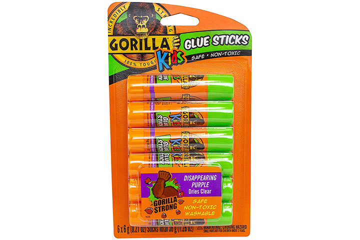 Gorilla Kids Disappearing Purple Glue Sticks