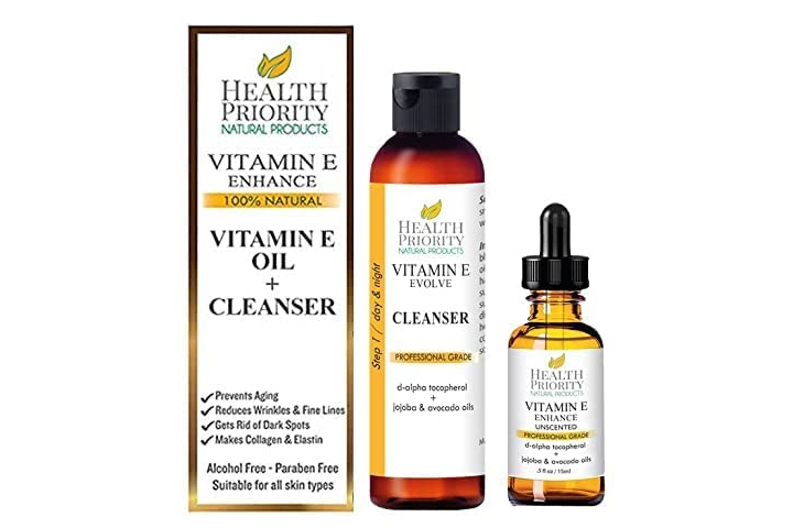 Health Priority Natural Products Vitamin E Oil 