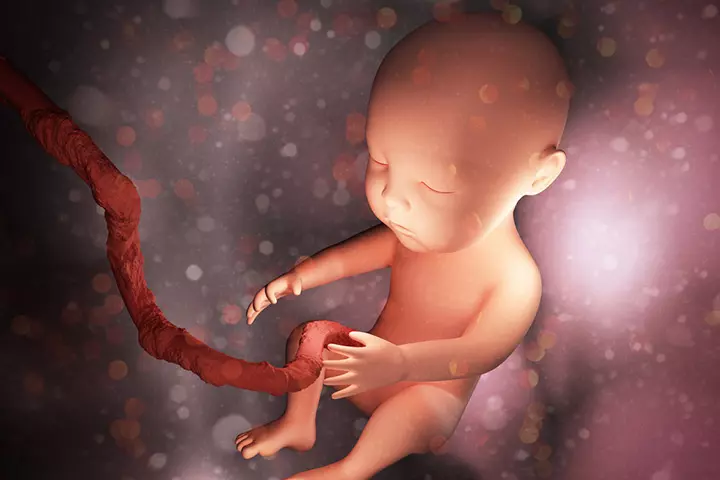 How are the baby's feet