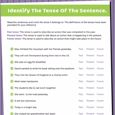 Mixed Tenses: Identify The Tense Of The Sentence_image