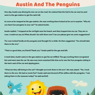 Reading Comprehension Austin And The Penguins_image